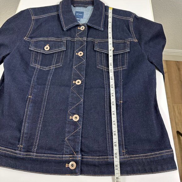 J.Jill Clasic Denim Jacket Light weight Size S Dark Blue - Picture 4 of 6